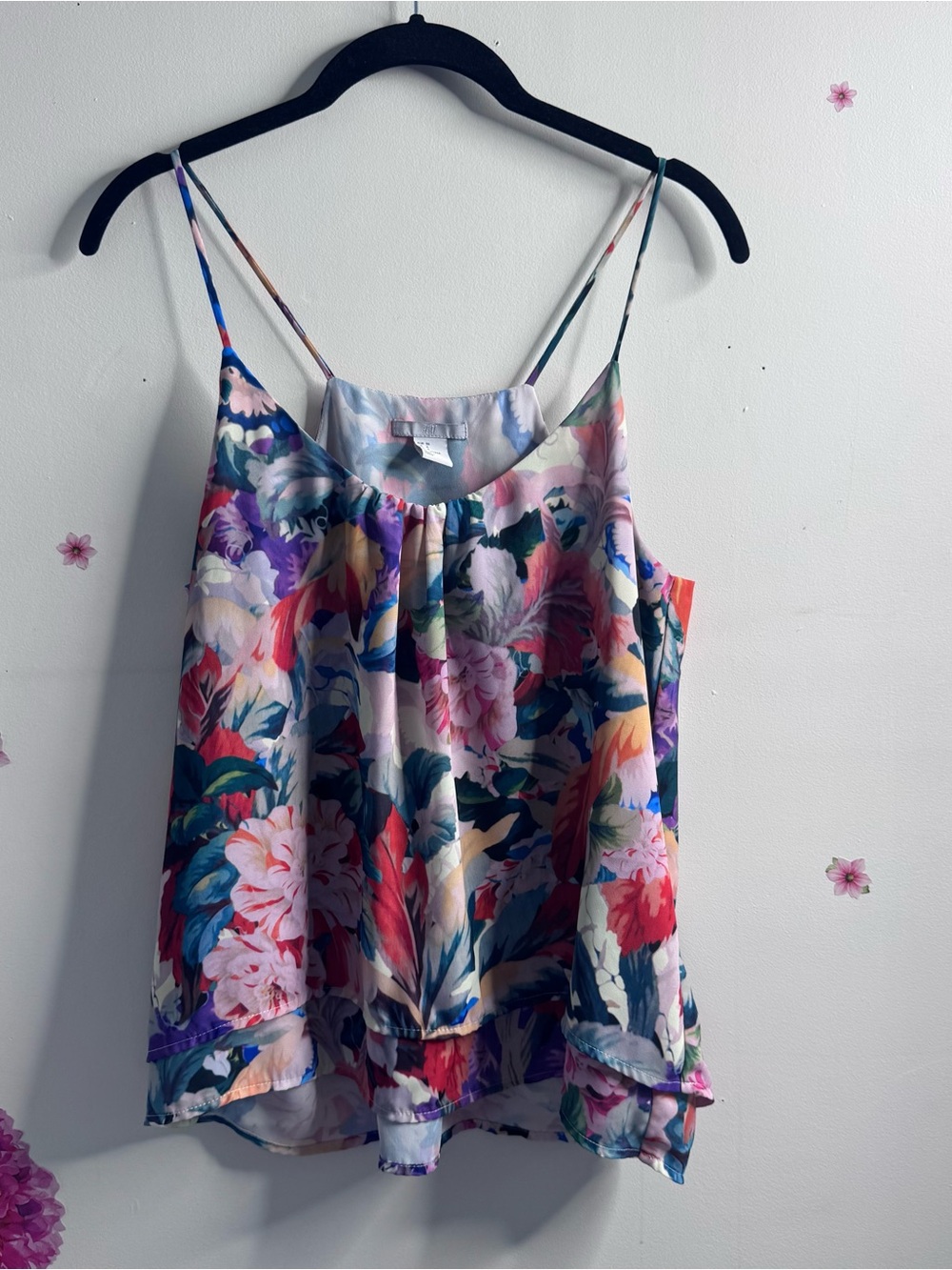Floral Print Satin Camisole
